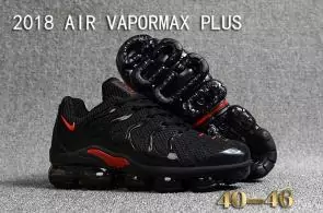 nike air vapormax plus hommes casual chaussures black red